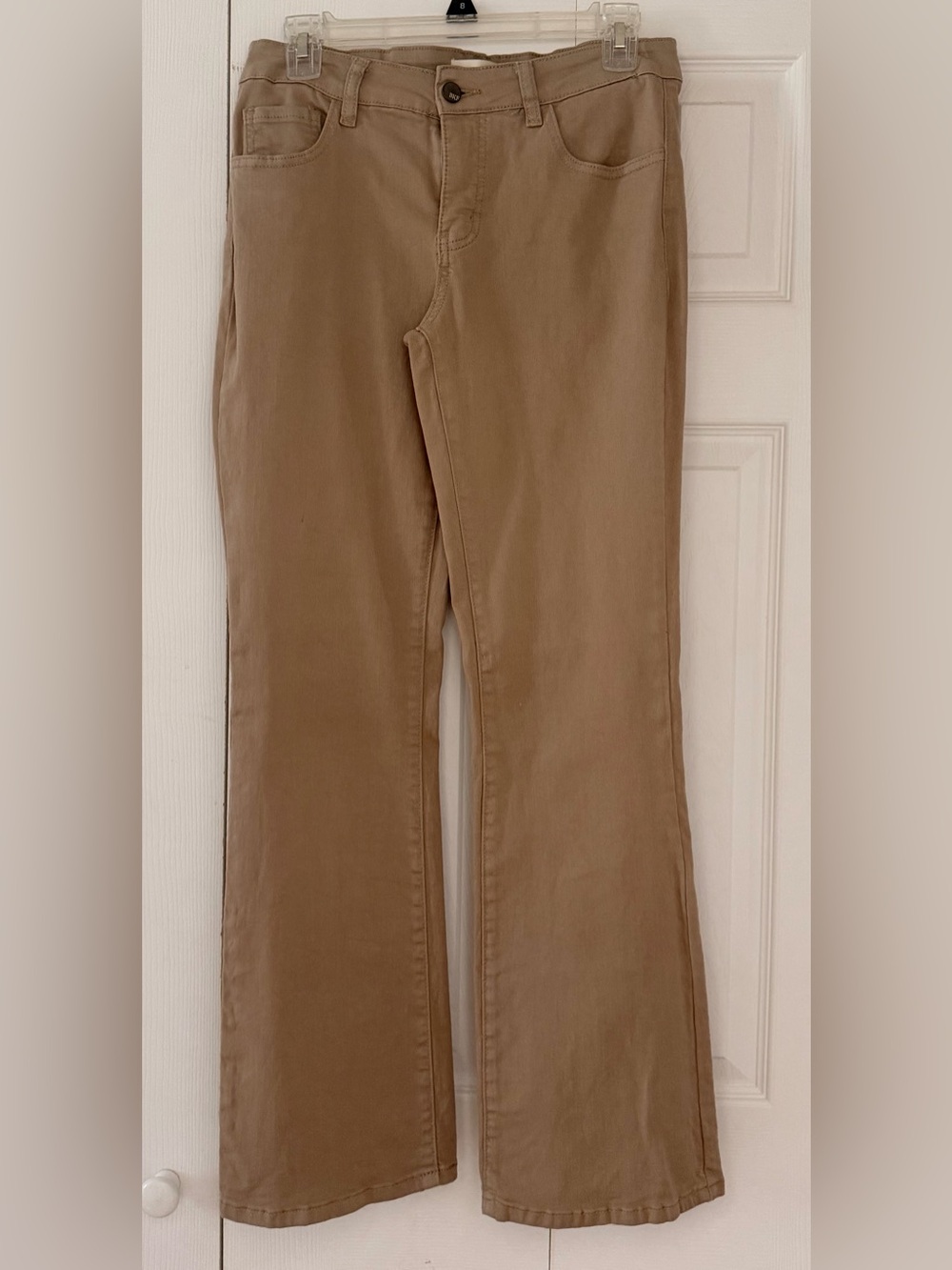 BKE Women’s Boot Cut Chino Pants in Khaki